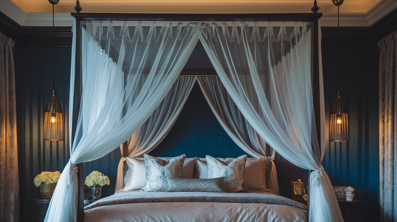 Canopy and Four-Poster Frames for Dramatic Effect