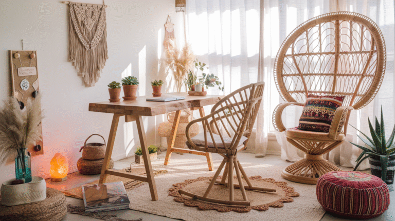 5 Boho Home Office Essentials for a Productive Workspace